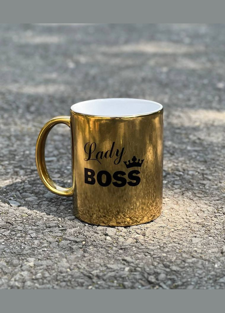 Чашка Lady Boss Золота 330 мл. No Brand (339043061)