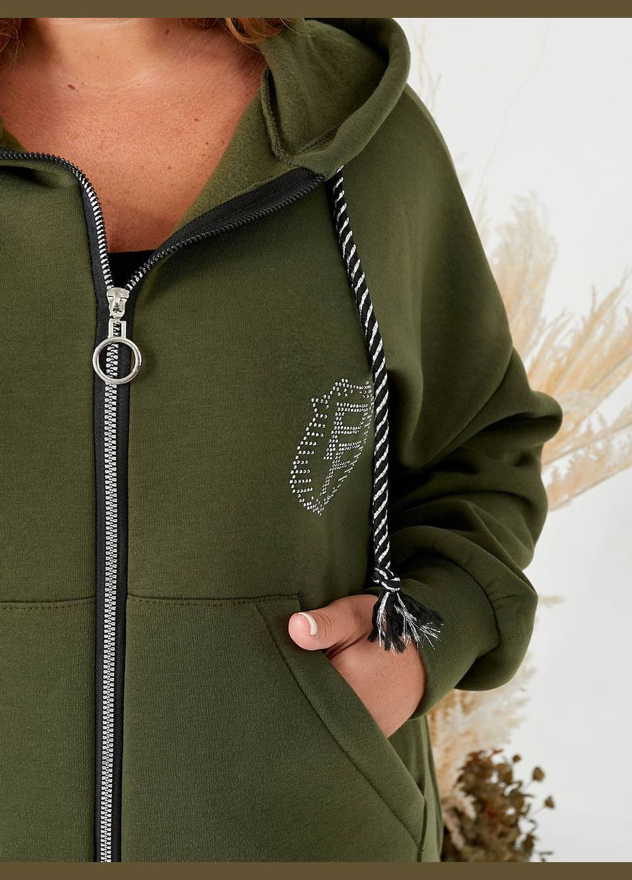 Теплый женский костюм на флисе цвет бордо New Trend (304649711)