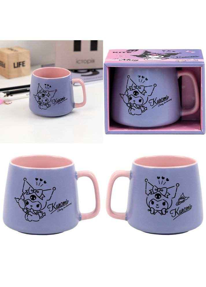Набор чашек в подарочных упаковках Kuromi 350 мл HK25-218-1 4 шт Kite (368559514)
