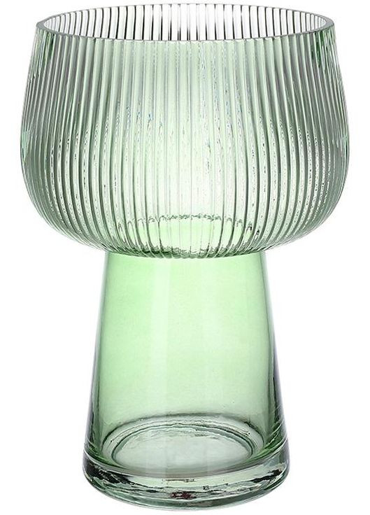Ваза скляна Ariadne «Scandi» Ø16х27см, зелене скло BonaDi (372175656)