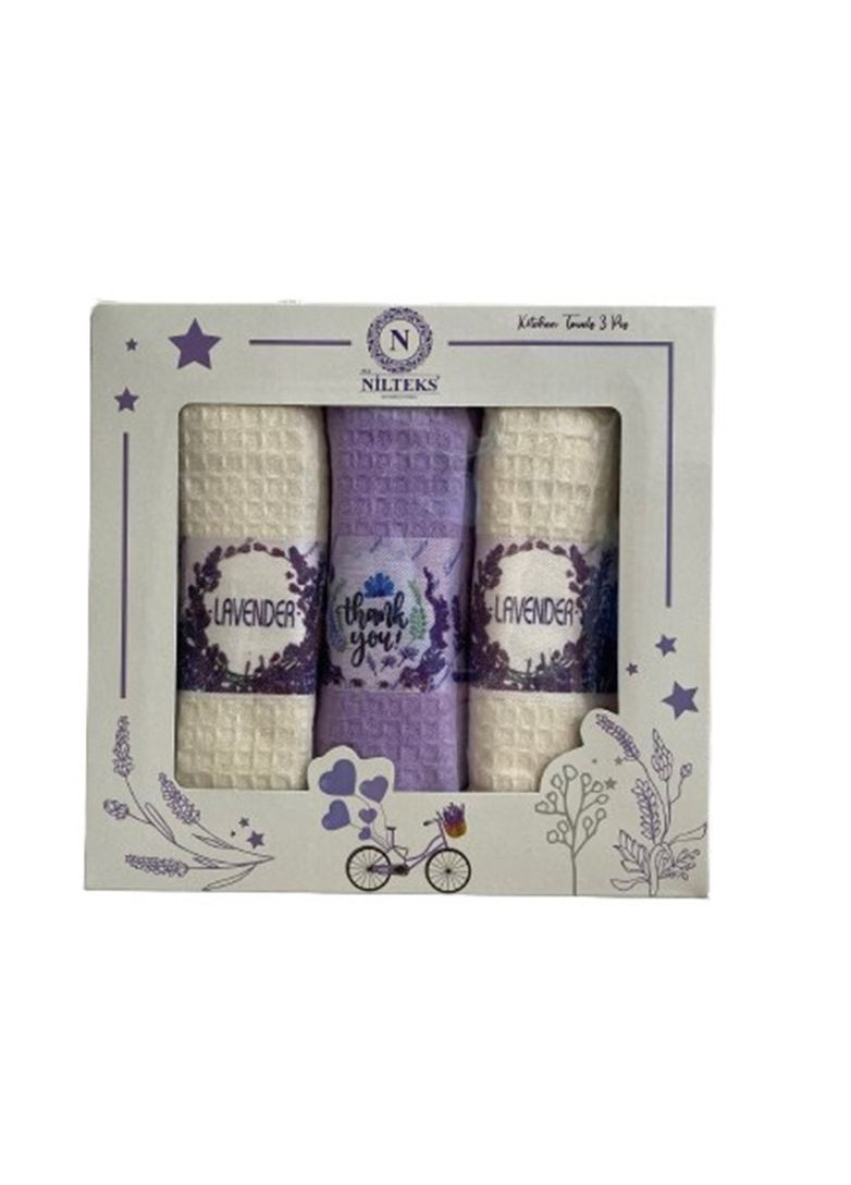 Набір кухоних рушників 60x40 см, 3 шт. TC303375428 TURComFor комбінований