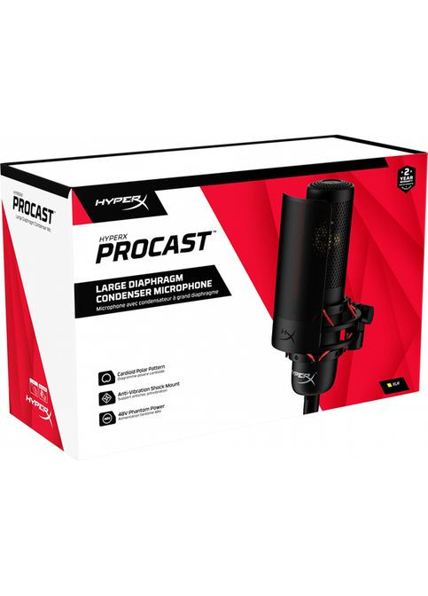 Мікрофон Gaming ProCast Black (699Z0AA) HyperX (322935502)