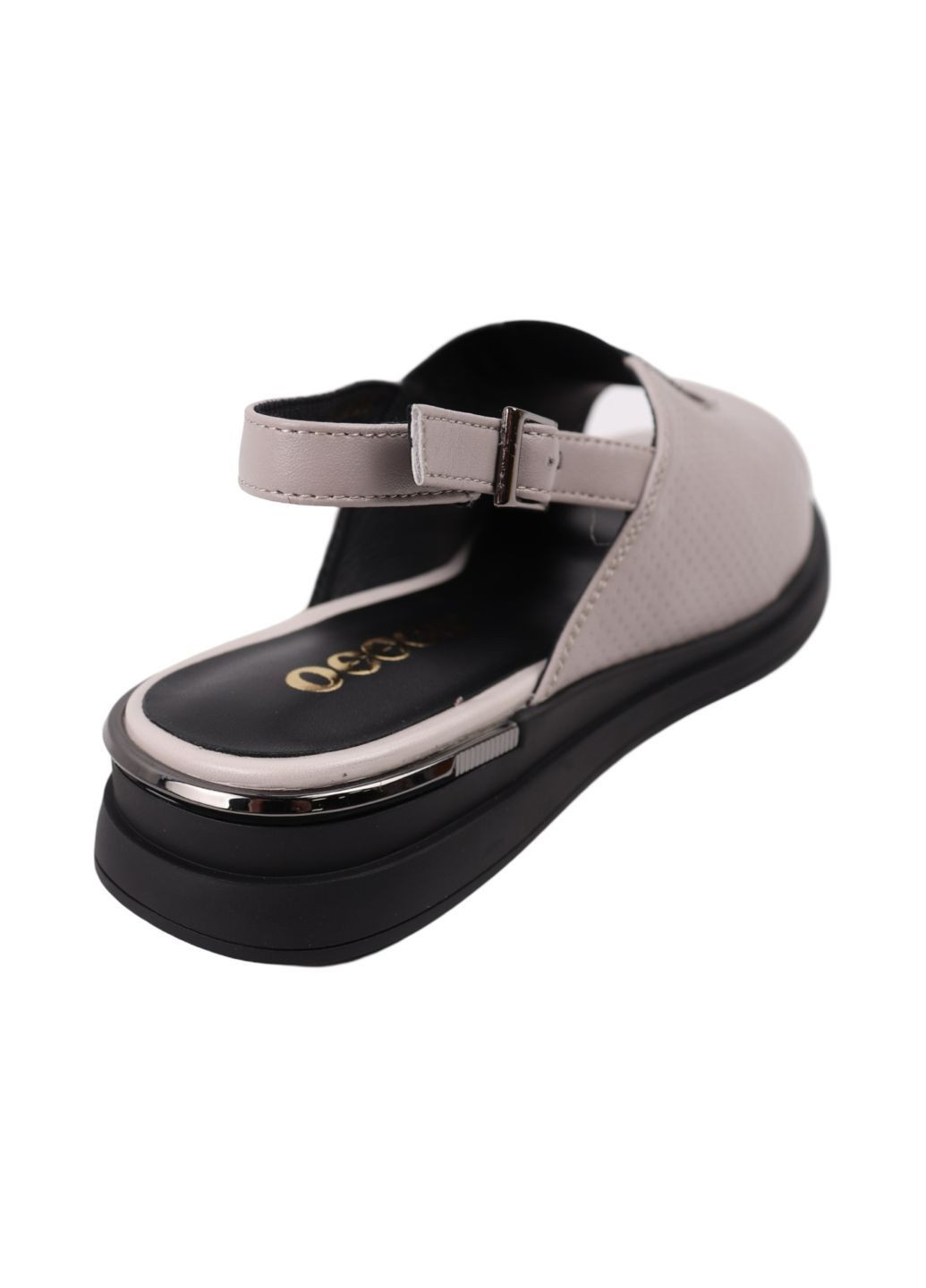 Босоніжки жіночі сірі натуральна шкіра Oeego 220-25LBC (323137617)