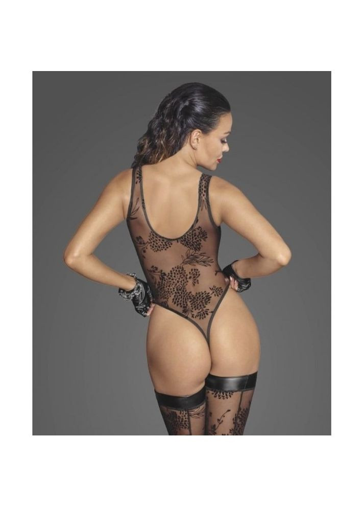 Боді з візерунками F242, напівпрозоре, чорне Noir Handmade (347314354)