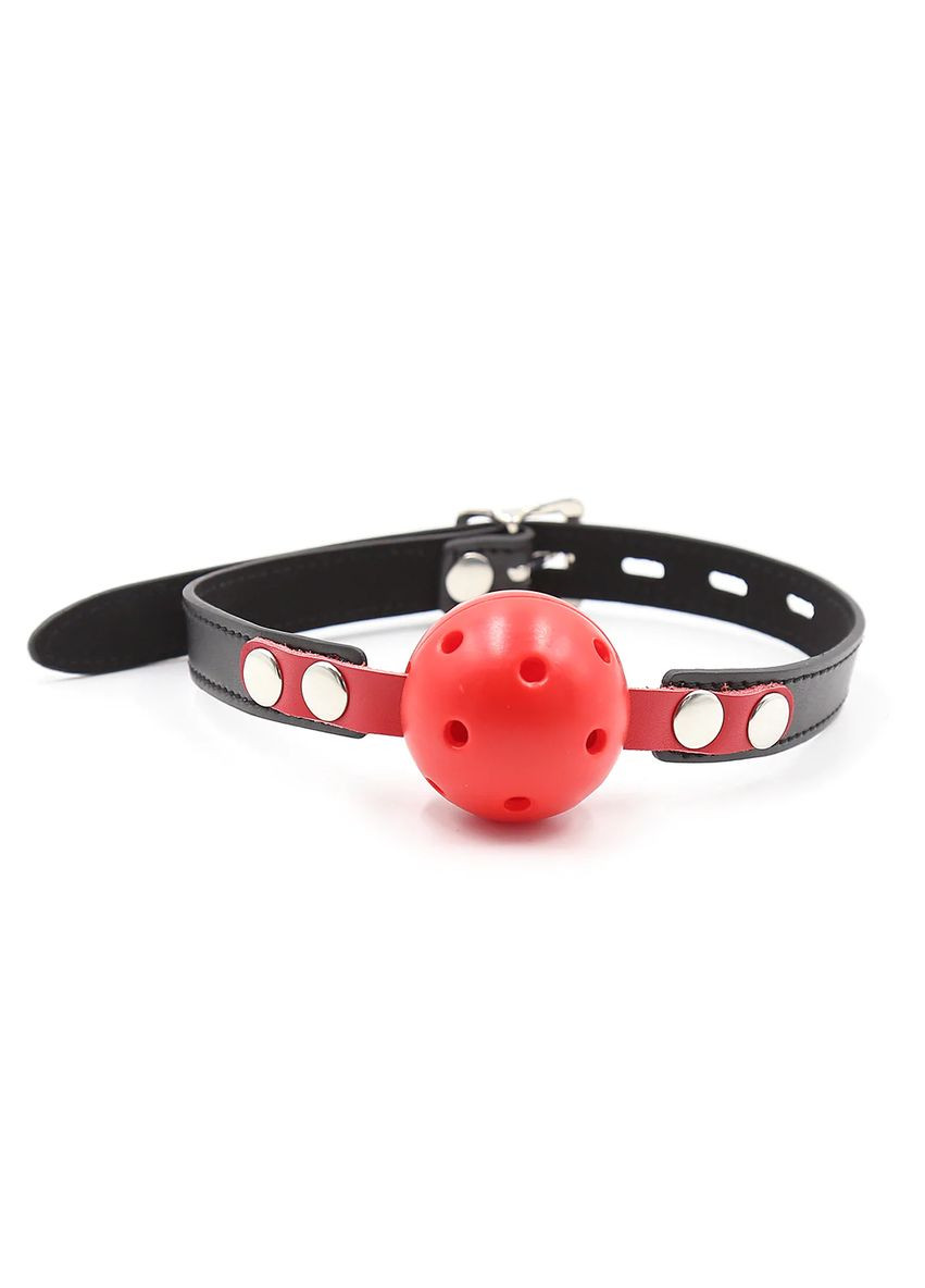Кляп Locking ball gags M plastic black/red CherryLove DS Fetish (293293852)
