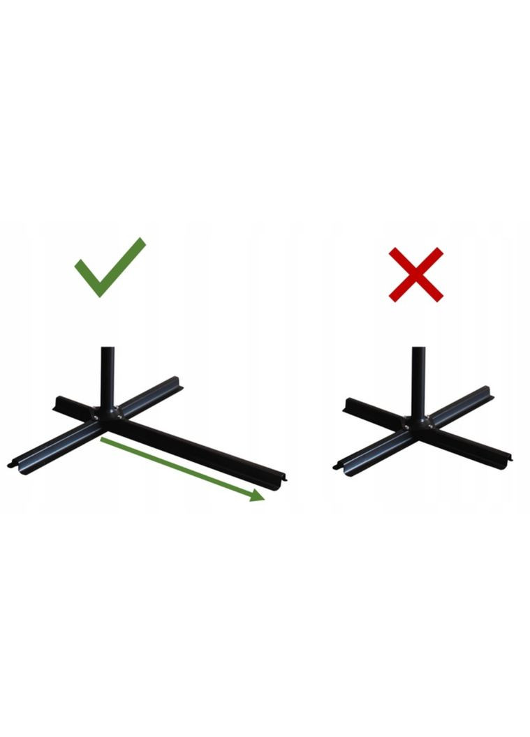 Парасолька садова EMPOLI 350см сіра+ Основа садової парасольки Di Volio (301538521)