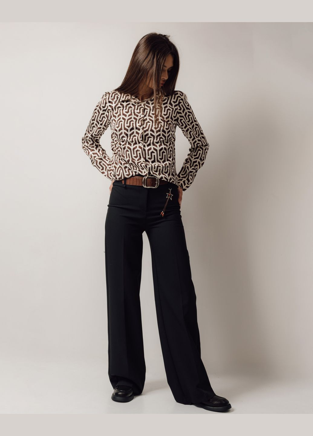 Штани класичні жіночі чорні Fusion (314996932)