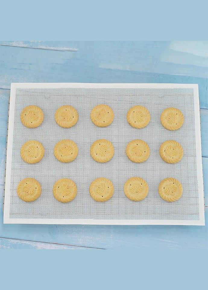 Невеликий білий силіконовий килимок для випікання 40*30см No Brand (366023698)