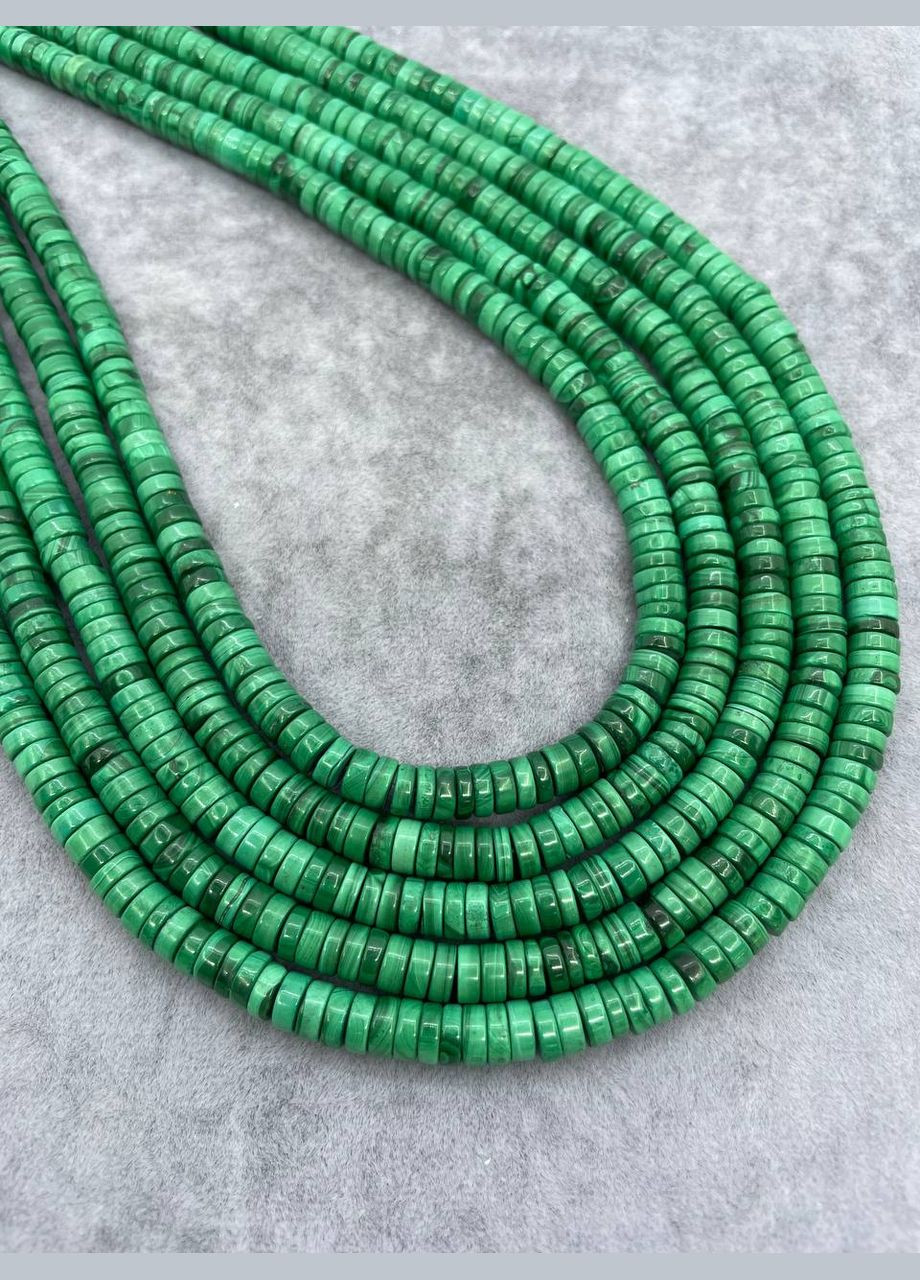 Малахит на нити без замка 6 мм 40 см No Brand (313088747)