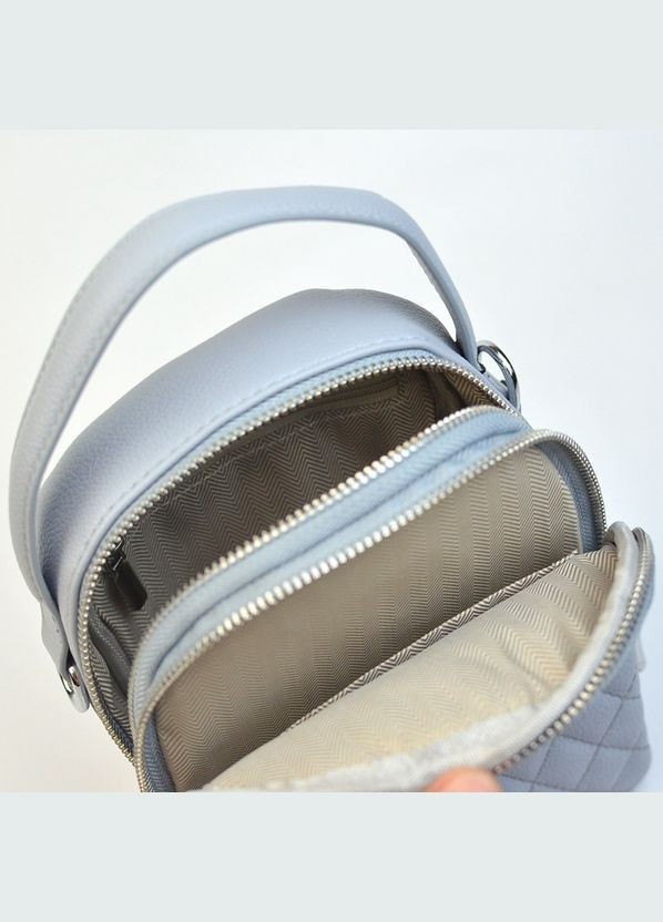 Блакитна жіноча маленька вертикальна міні сумочка крос боді для телефону Alex&Mia (338182392)