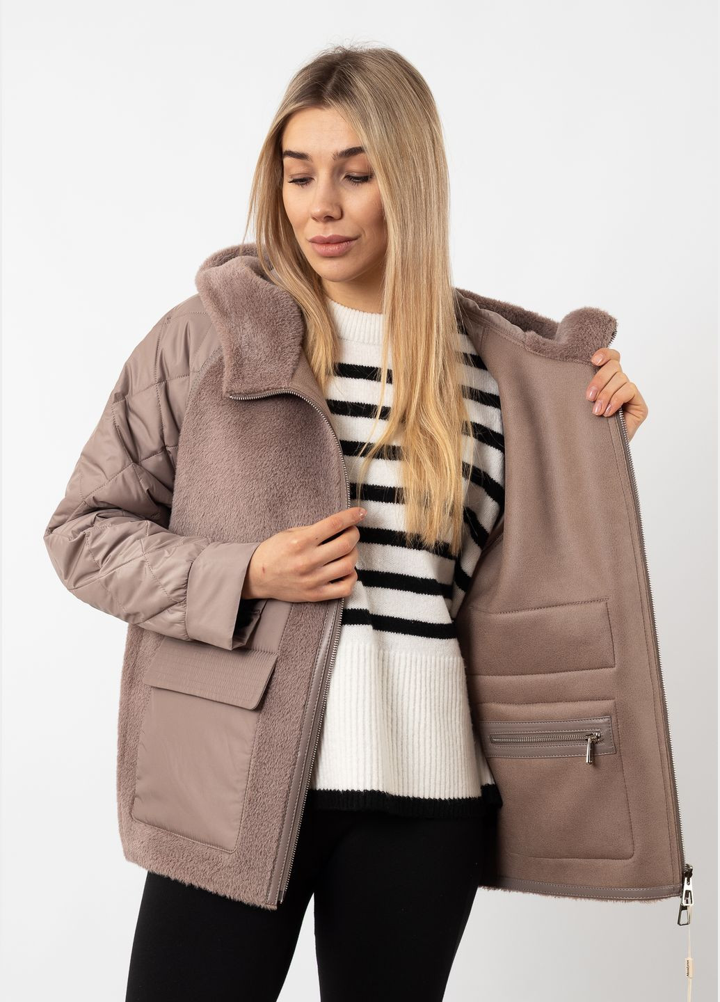 Коричневая куртка (к836) MissLynx