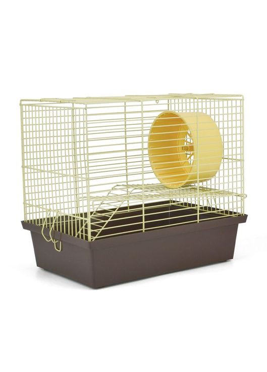 Клітка для дрібних гризунів Хом'як2 33х23х29 см коричнева, покриття фарба (A-014625) Лорі (314811315)