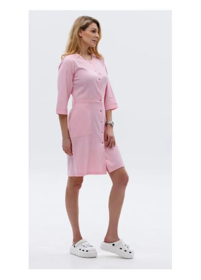 Стрейчевий жіночій халат Кароліна, колір Барбі Top Line (369953979)