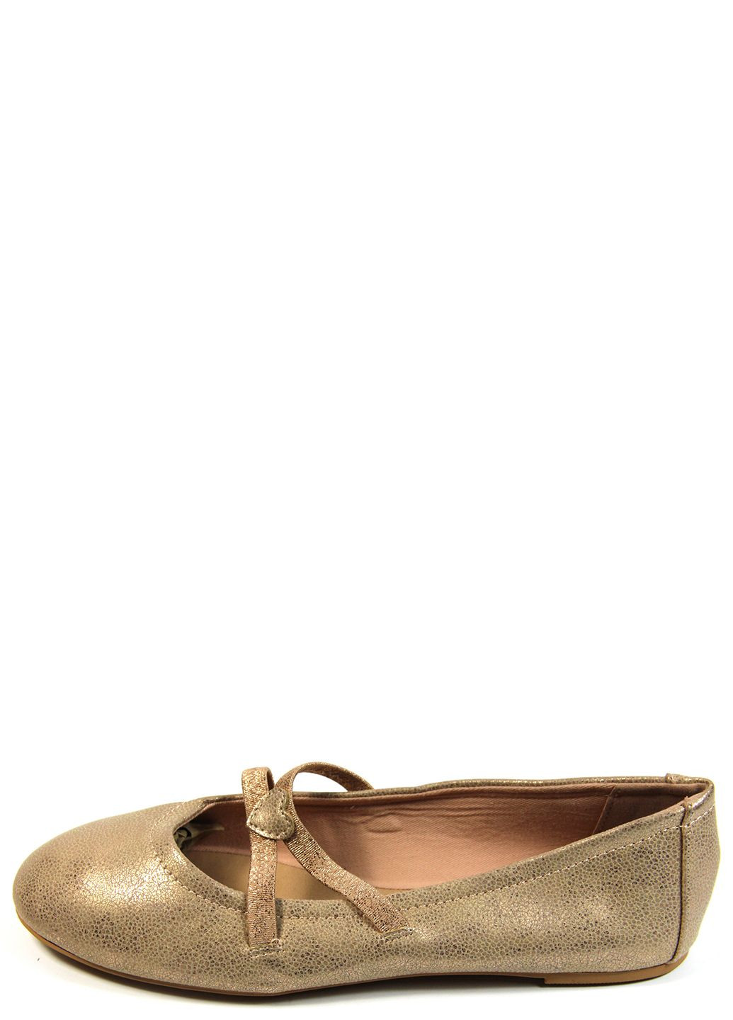 Женские женские балетки Young Spirit | золотые однотонные искусственная кожа (323137031)