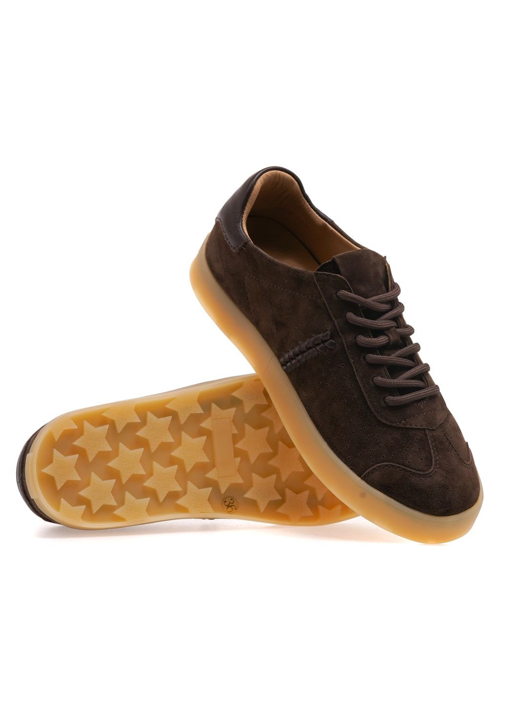 Коричневые кеды женские am0921y19b/brown Arees Meniwa