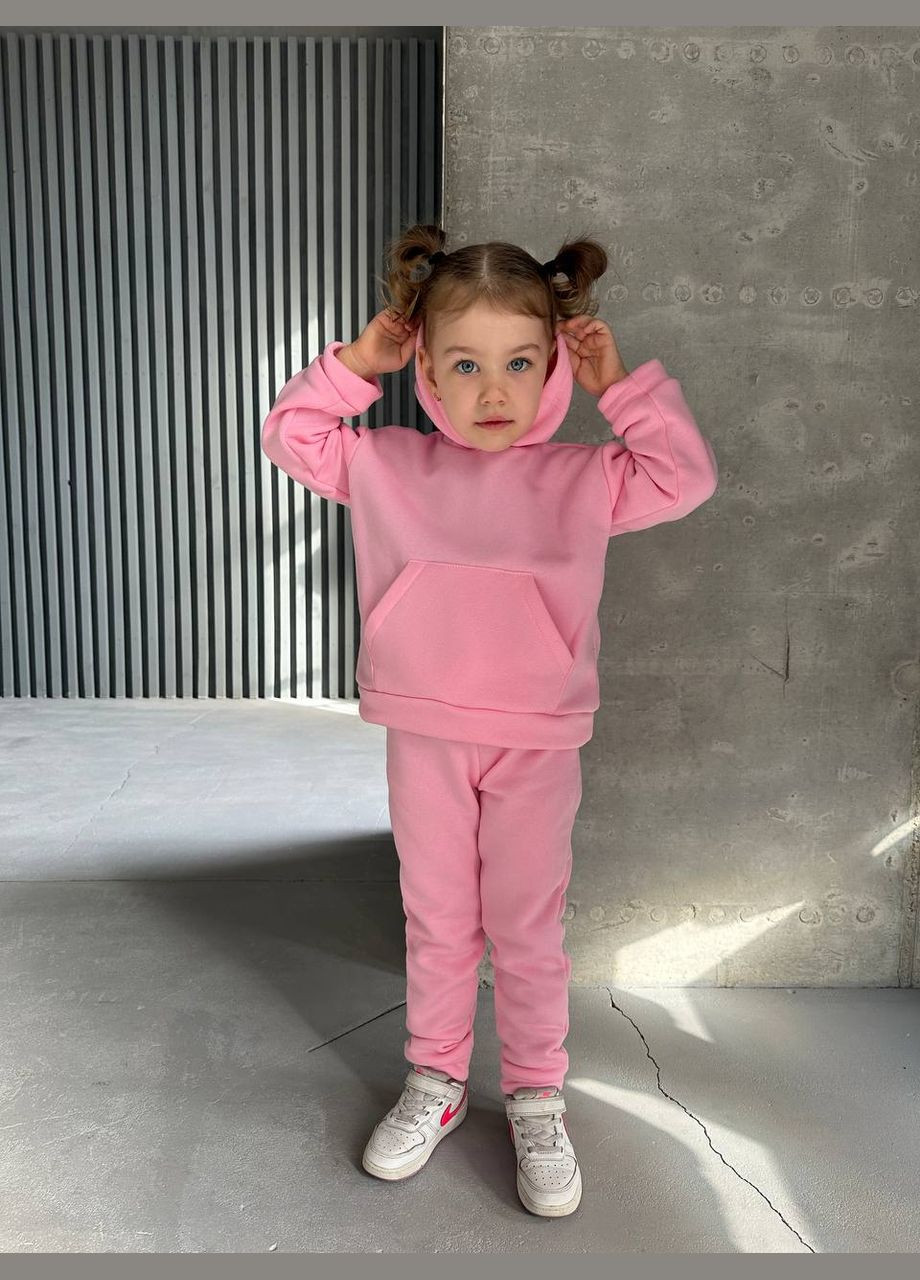 Розовый те самые хитовые теплые костюмчики, которые ищут все мамочки 😍 No Brand