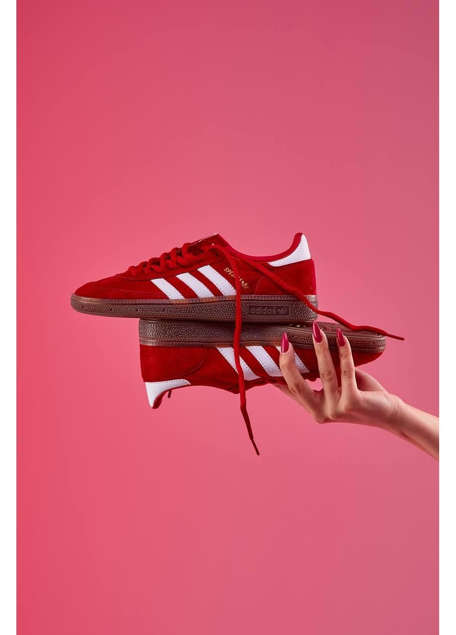 КРОССОВКИ ЖЕНСКИЕ ADIDAS SPEZIAL RED WHITE АДИДАС СПЕЦИАЛ No Brand белые демисезоны (367171289)