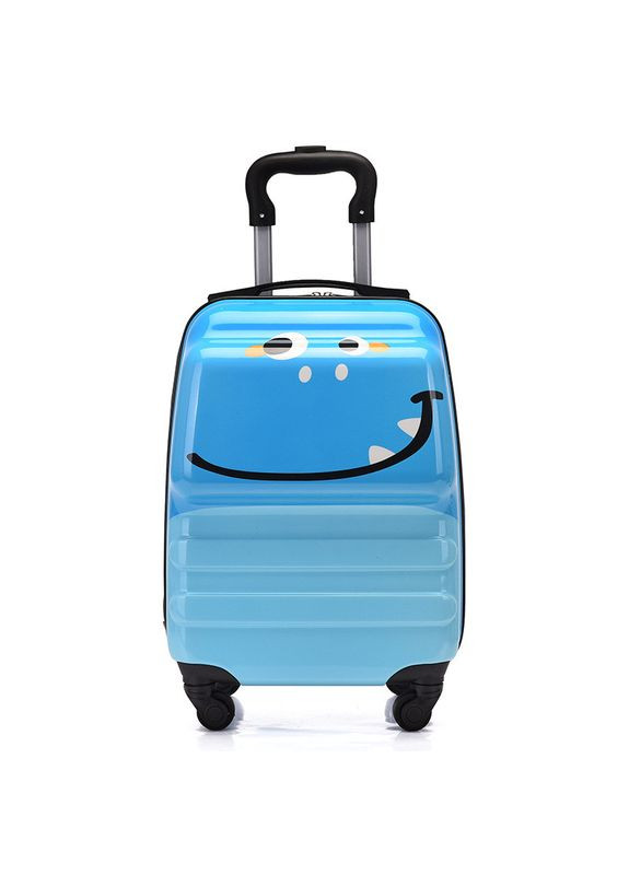 Дитяча валіза 3-D Динозаврик на 4 коліщатках 27 літри, колір блакитний H&H (298350349)