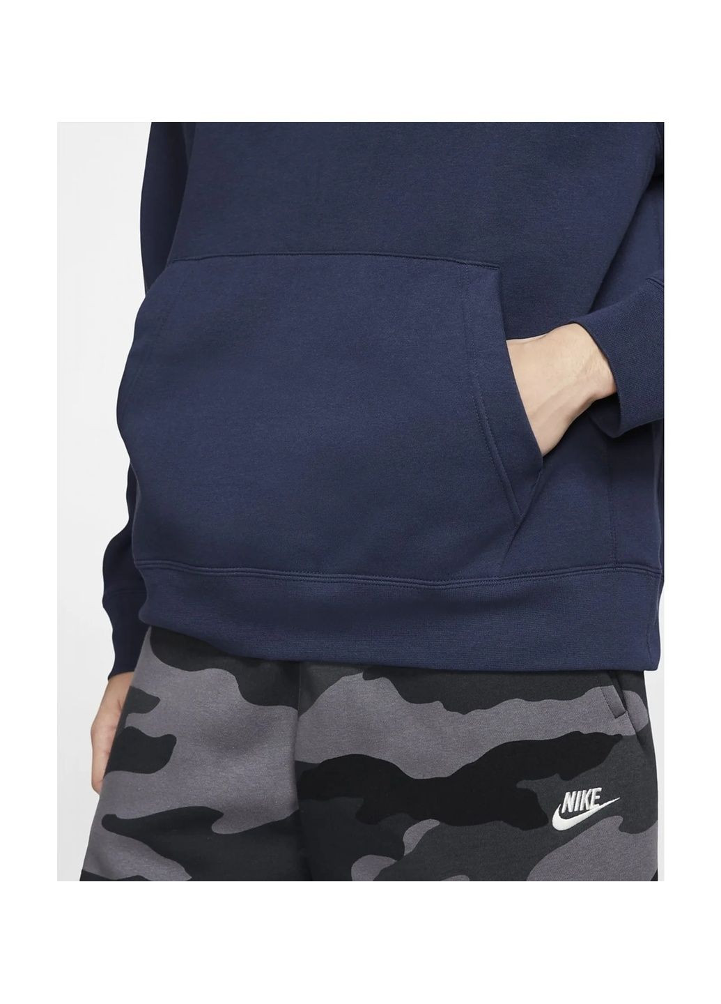 Худі чоловіче M NSW CLUB HOODIE PO BB Blue Nike (364837929)