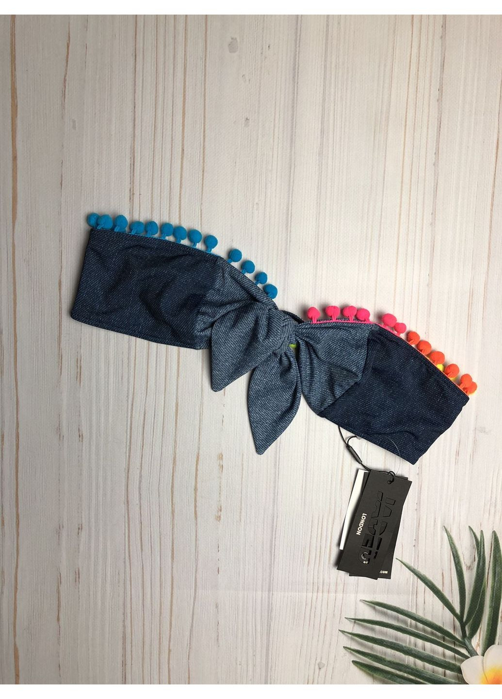 Ліф джинсовий з помпонами Jaded London (353037114)