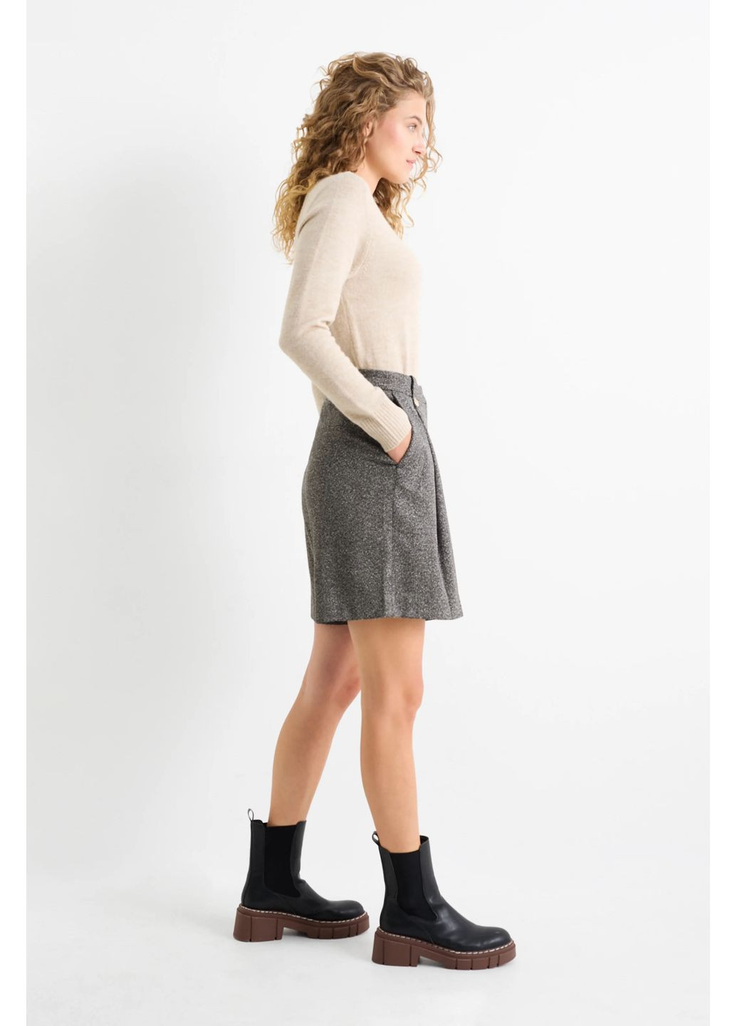 Шорты с завышеной талией C&A (368337886)