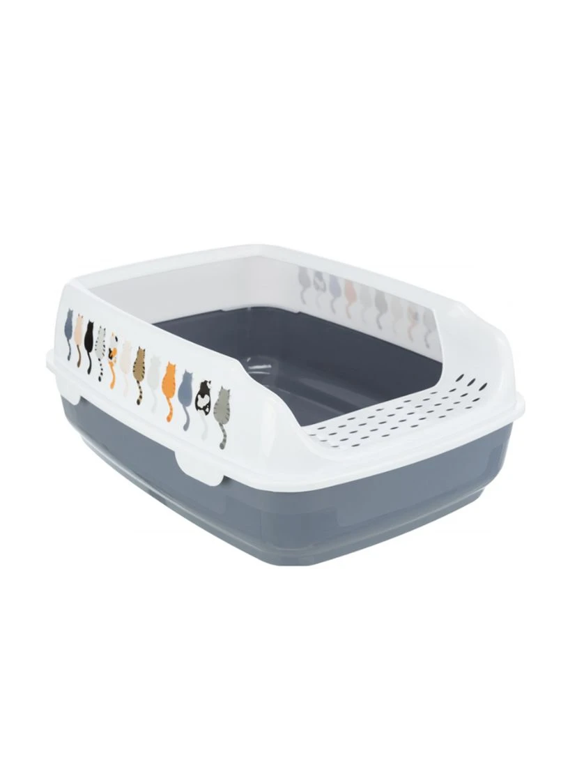 Туалет для кішок із рамкою "Delio Litter Tray" 38*20*50 см (TX-40397) Trixie (377873973)