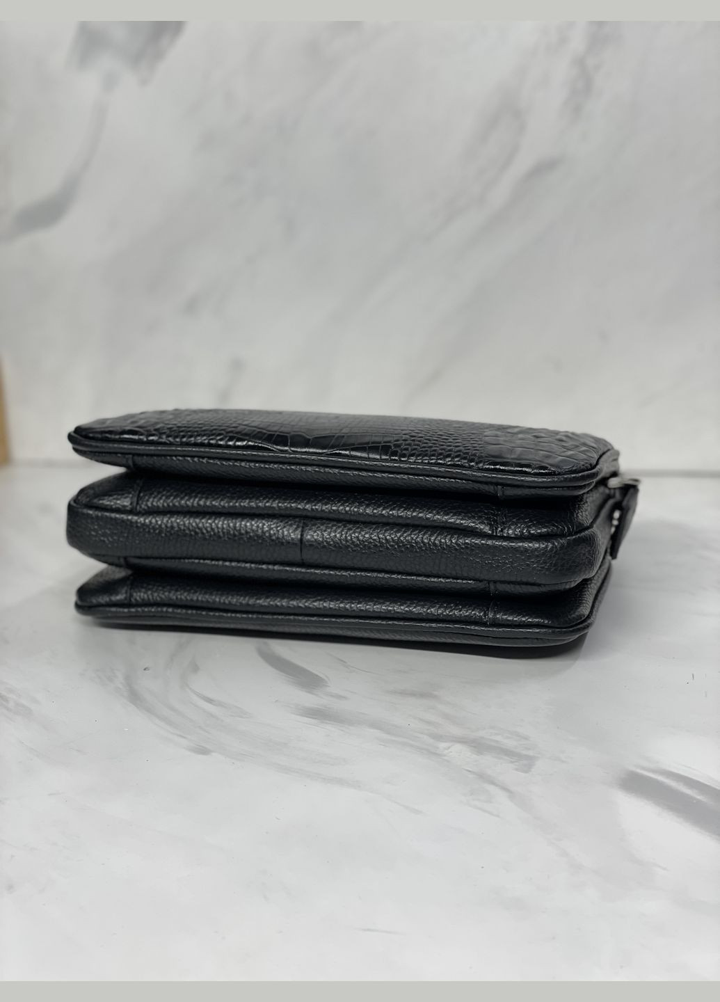 Сумка женская Италия натуральная кожа тиснение крокодил стильная классическая No Brand Крос боді (337701310)