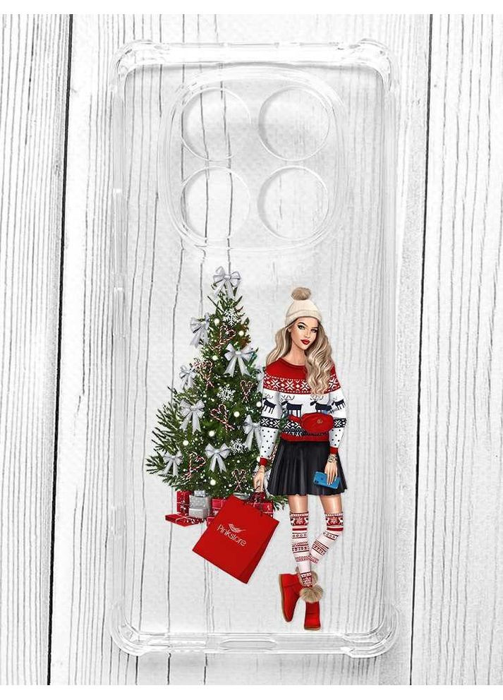 Чохол з потовщеними кутами на Xiaomi Redmi Note 14 Pro 5G Дівчина з подарунками (принт 141) Creative (362964850)