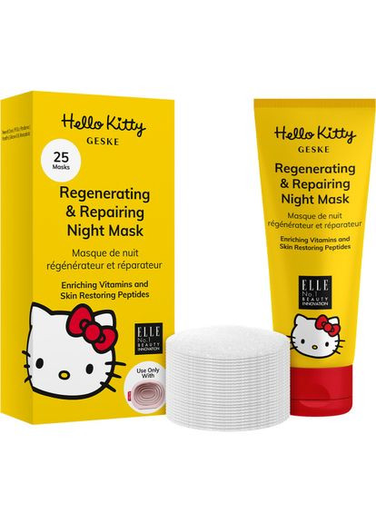 Регенерирующая и восстановительная ночная маска Regenerating&Repairing Night Mask by Hello Kitty Oval GESKE (341526087)