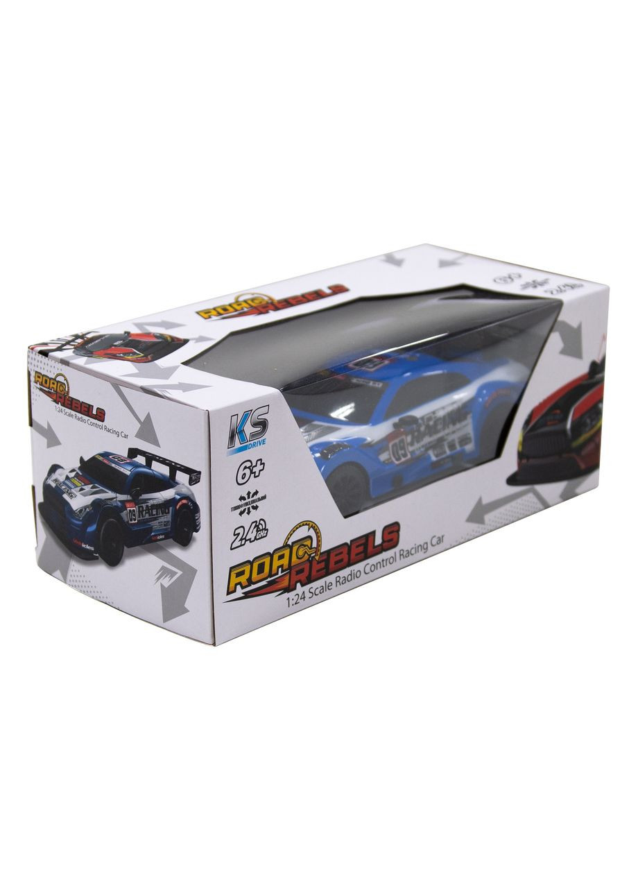 Автомобиль на р/у - Road Rebels (1:24, голубой) KS Drive (342123105)