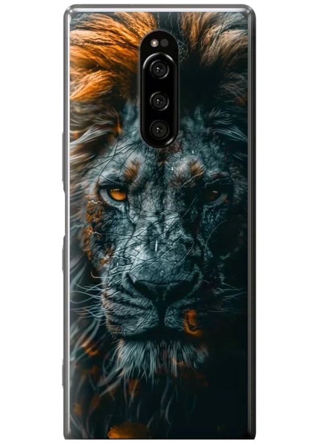 Силиконовый чехол 'Лев в сумерках' для Endorphone Sony Xperia XZ4 (297658587)