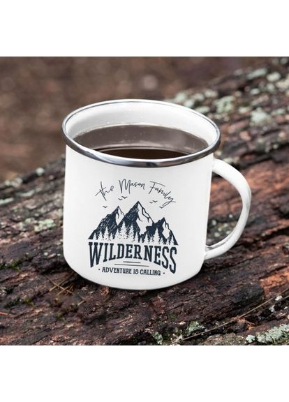 Чашка Wilderness керамічна біла 250 мл ProDobro (365441099)