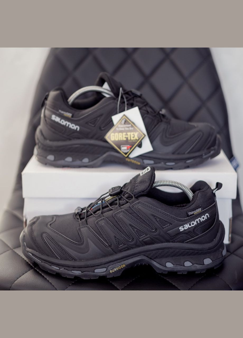 Чорні Зимовий кросівки зимові чоловічі salomon xa forces winter gore-tex black termo | саломон ха форсес чорні термо No Brand