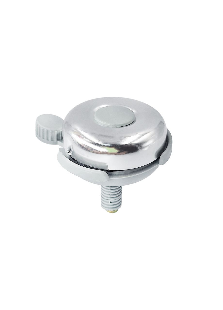 Велосипедний дзвінок алюмінієвий класичний сріблясто-сірий (G00001584) No Brand (355802630)