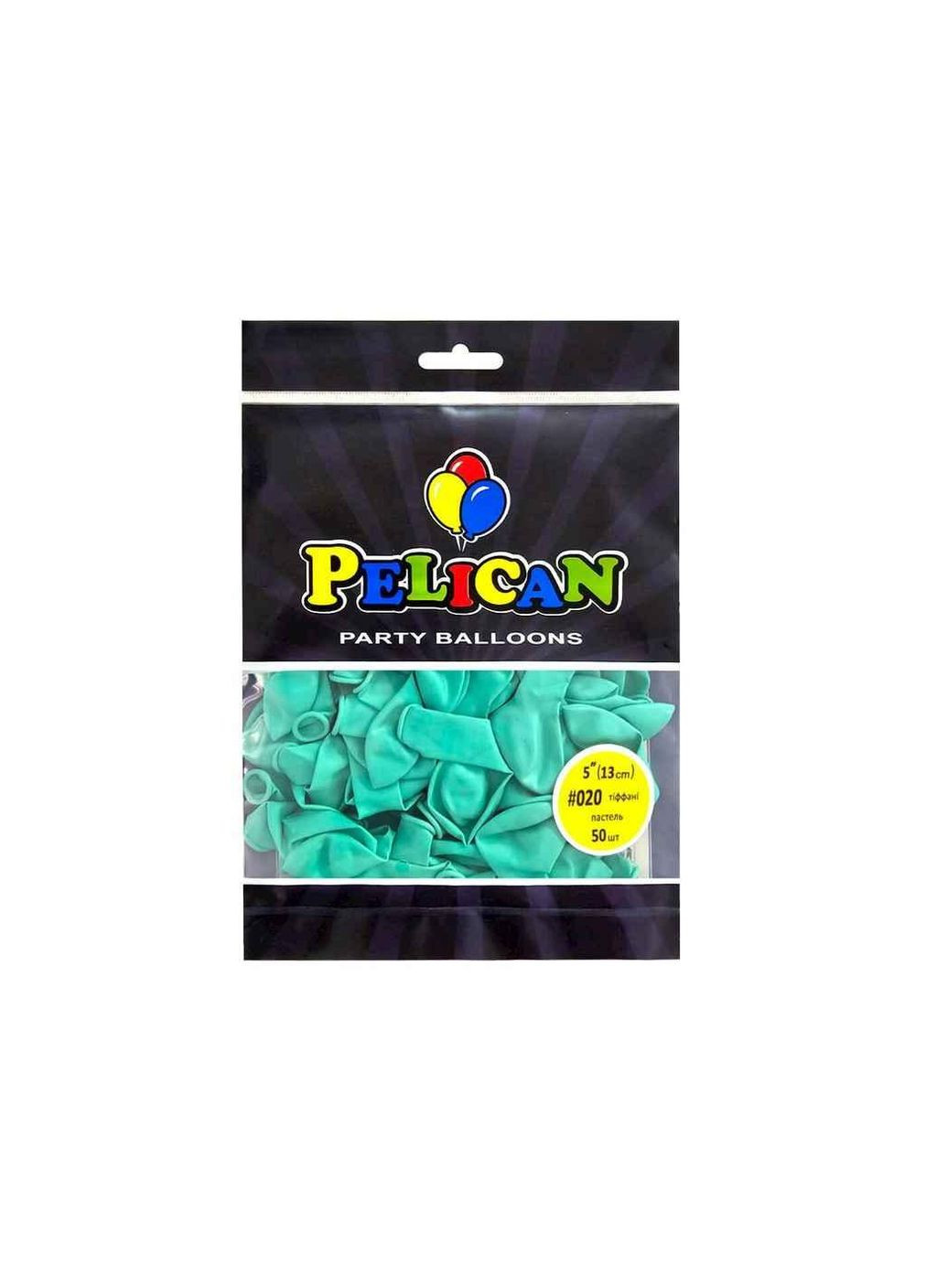 Кульки 5 (13 см) тіффані пастель (50шт/уп) #020 ТМ PELICAN (325258083)