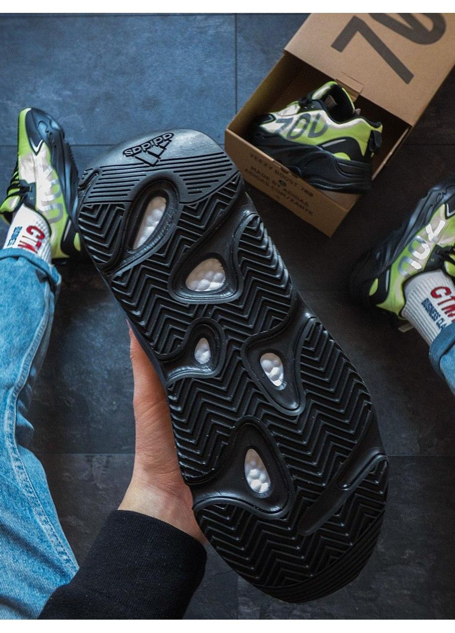 Чорні Осінні кросівки чоловічі adidas yeezy boost 700 адідас ізі буст No Brand