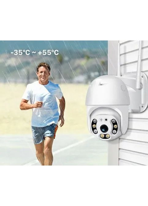 Вулична поворотна IP камера відеоспостереження WiFi N3 6913 - 2mp ICSee - камера зовнішнього спостереження для дому Digital (363832839)