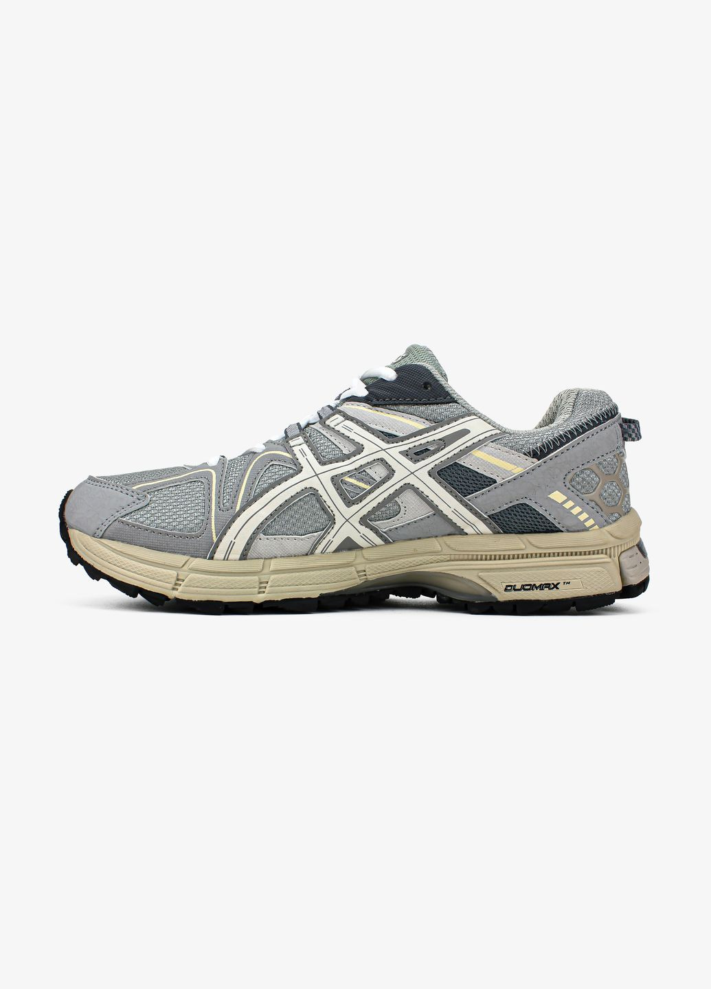 Сірі всесезон кросівки чоловічі і жіночі Asics Gel-Kahana 8 gray beige | Асікс Гель-Кахана 8 сірі бежеві