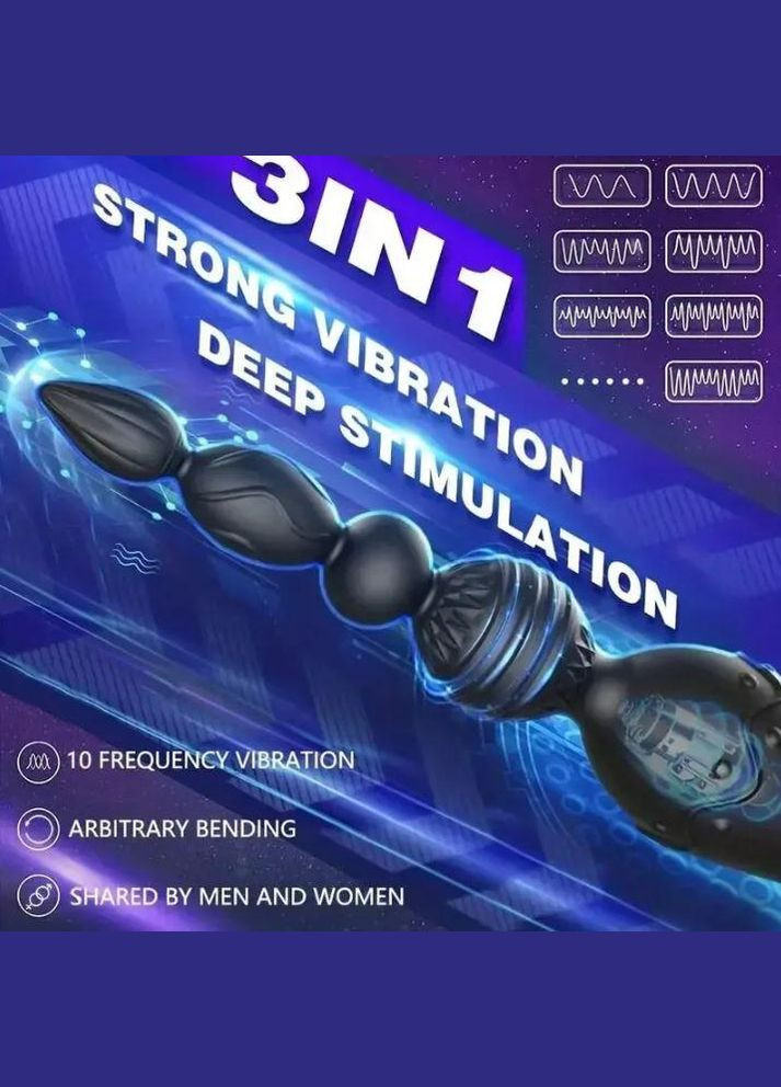 Насадка на пеніс для подвійного проникнення смарт керування No Brand (339865016)