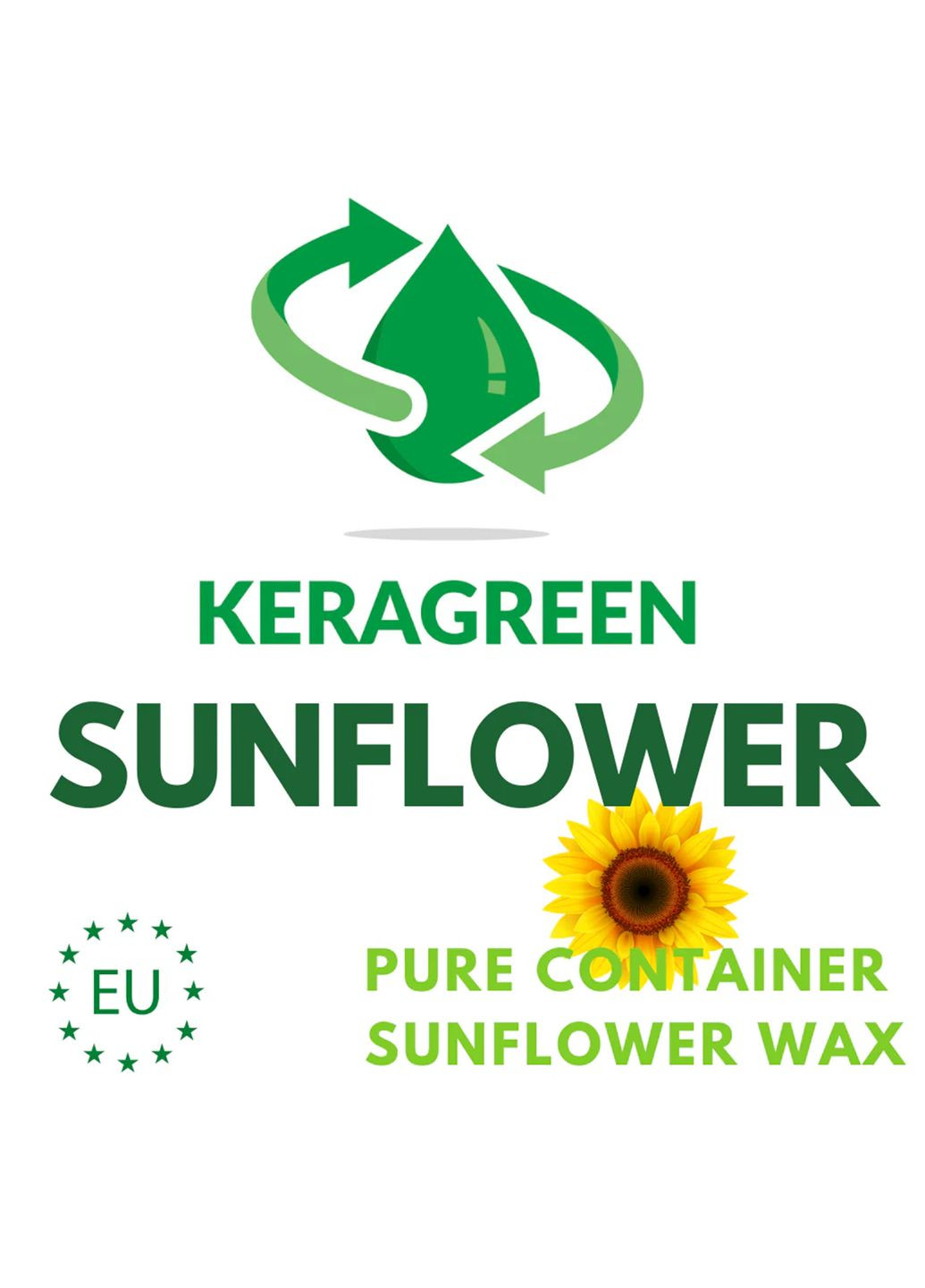 Соняшниковий віск KERAGREEN SUNFLOWER CONTAINER 1 кг Aroma line (362680778)