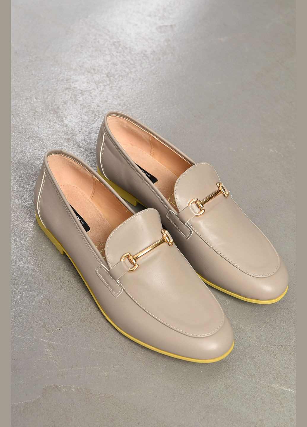 Женские балетки женские серого цвета Let's Shop | серые однотонные без декора искусственная замша (313399593)