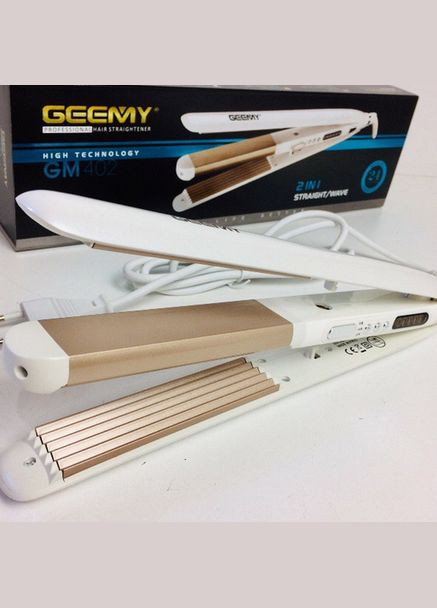 Плойка гофре + випрямляч 2in1 GM-402 Geemy (315141117)