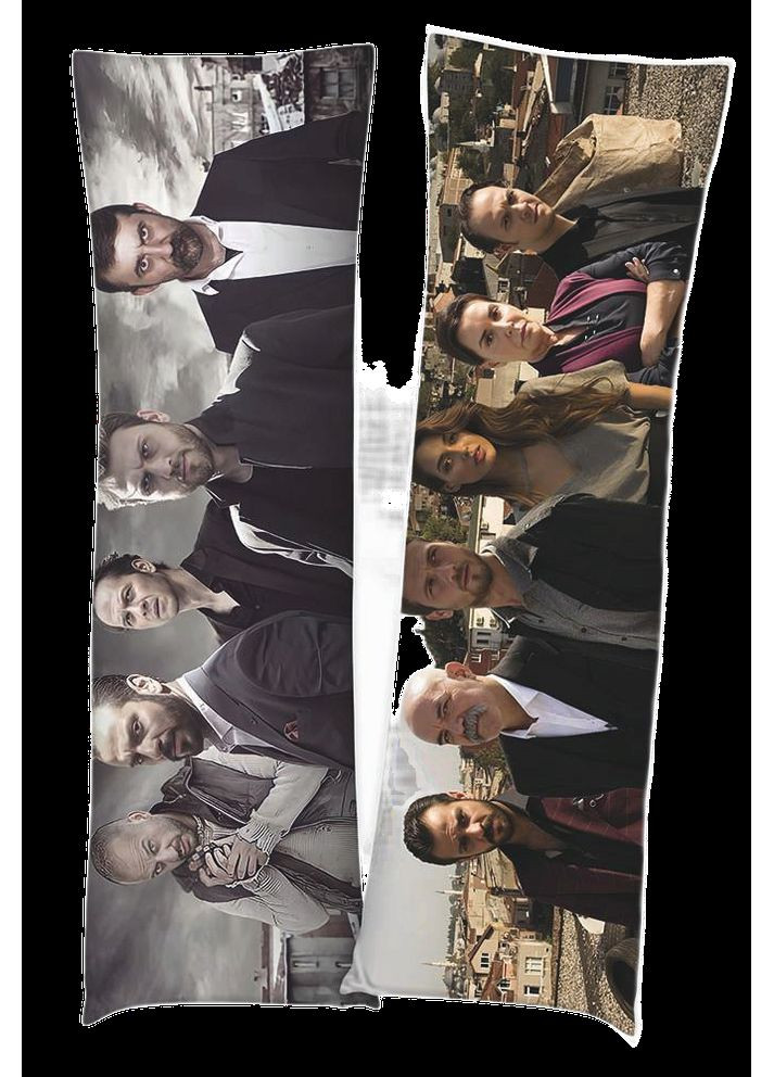 Дакiмакура 150х50 см Чукур Pit The Çukur серіал Подушка з наволочкою двостороння Viva (346057732)