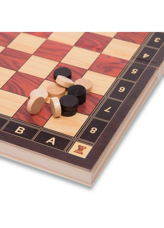 Шахи, шашки, нарді 3 в 1 дерев'яні з магнітом SP-ZC029A (фігури-дерево, розчин дошки 29см x 29см) (ZC029A) SP-Sport (361436152)