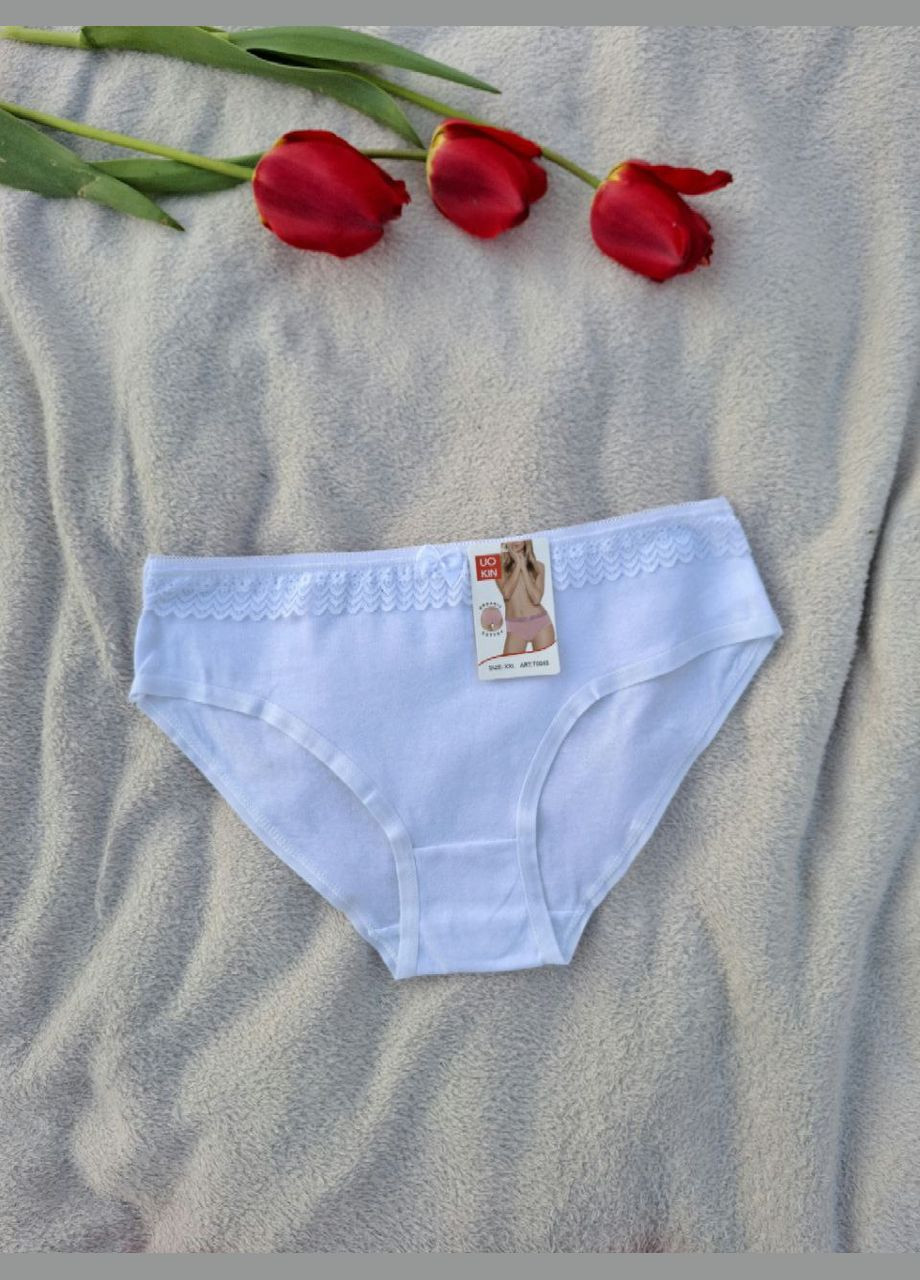 Трусики слип женские натуральный хлопок НАБОР 4 ШТ UOKIN Сліп (329729356)