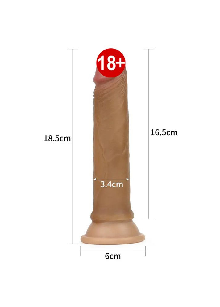 Фалоїмітатор на присоску Nature Cock 18 см реалістичний Lovetoy (303885585)