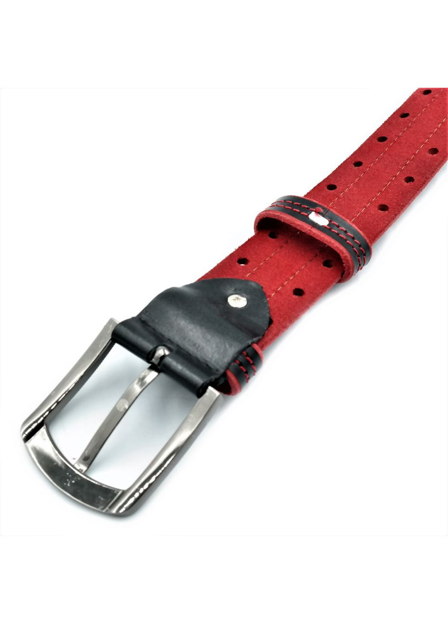 Шкіряний ремінь Чорний для чоловіків класична пряжка стильний пояс ProDobro (364668087)