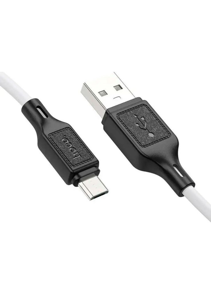 Дата кабеля USB 2.0 AM to Micro 5P 1.0m Cool silicone X90 white (m469411) Hoco USB 2.0 AM to Micro 5P 1.0m Cool silicone X90 whit (367071985)