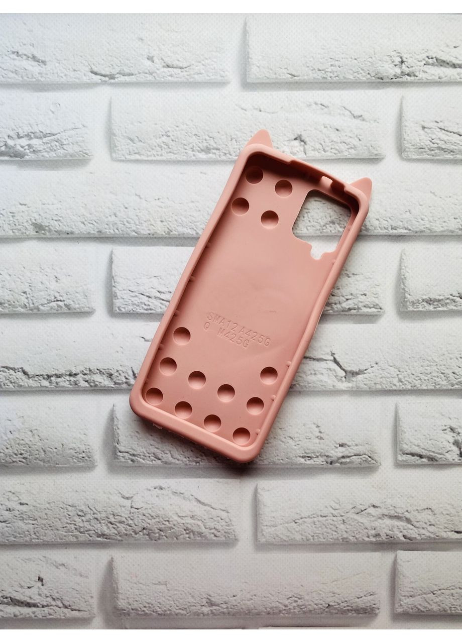 Чехол Попит Антистресс Поп-Ит Pop It для Samsung Galaxy A12 Котик с сердечком. Creative (359499815)