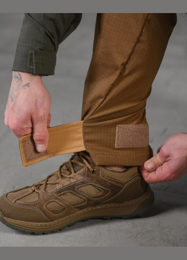 Тактические демисезонные штаны рип-стоп койот No Brand (317298986)